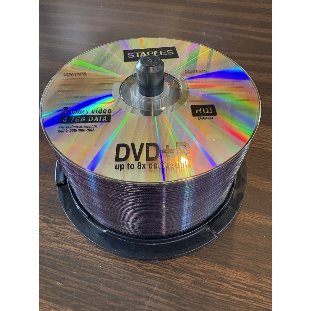 Staples‎ DVD-R Recordable Discs 40+ Pack 4.7 GB 120 Min 16x Speed